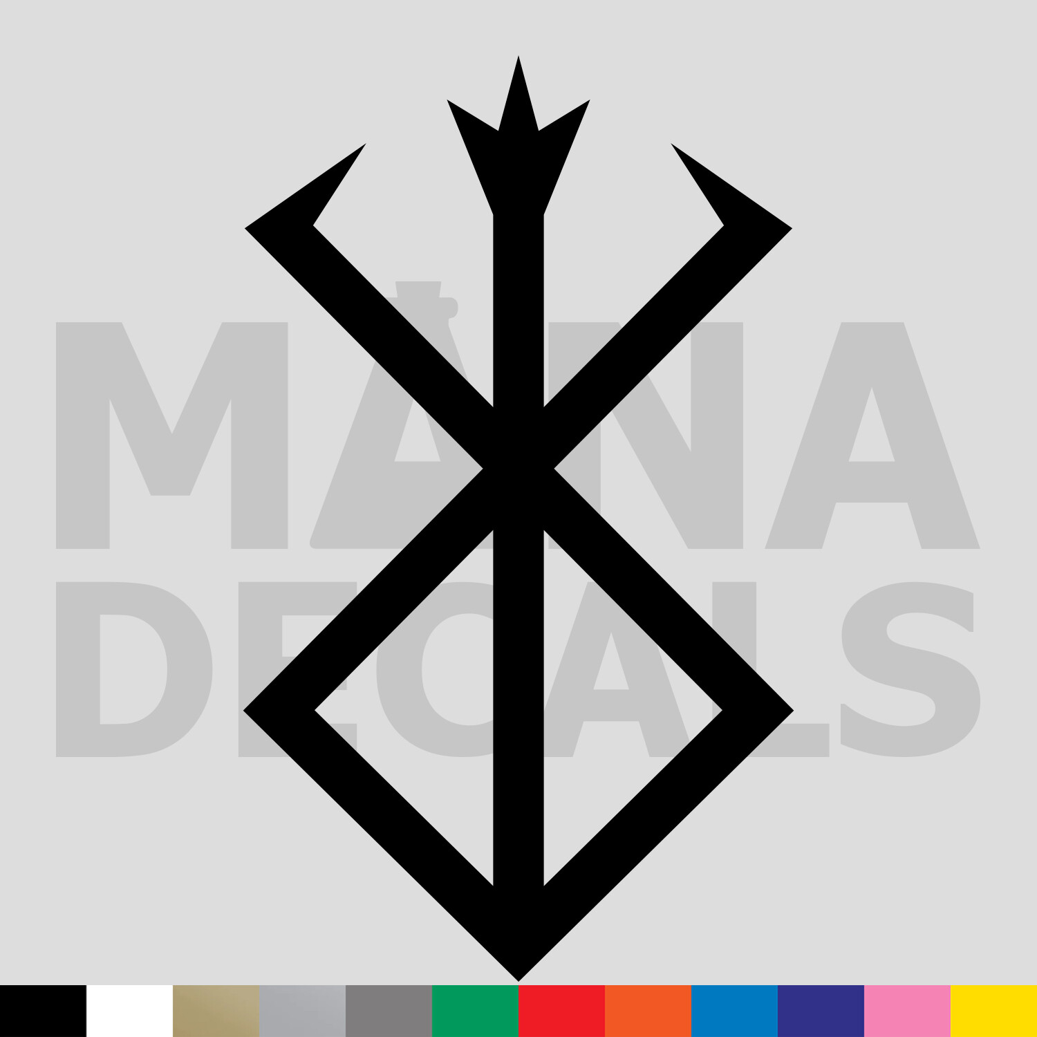 Berserker Rune Vinyl Die Cut Decal Sticker – Norse Viking Berserk Warrior