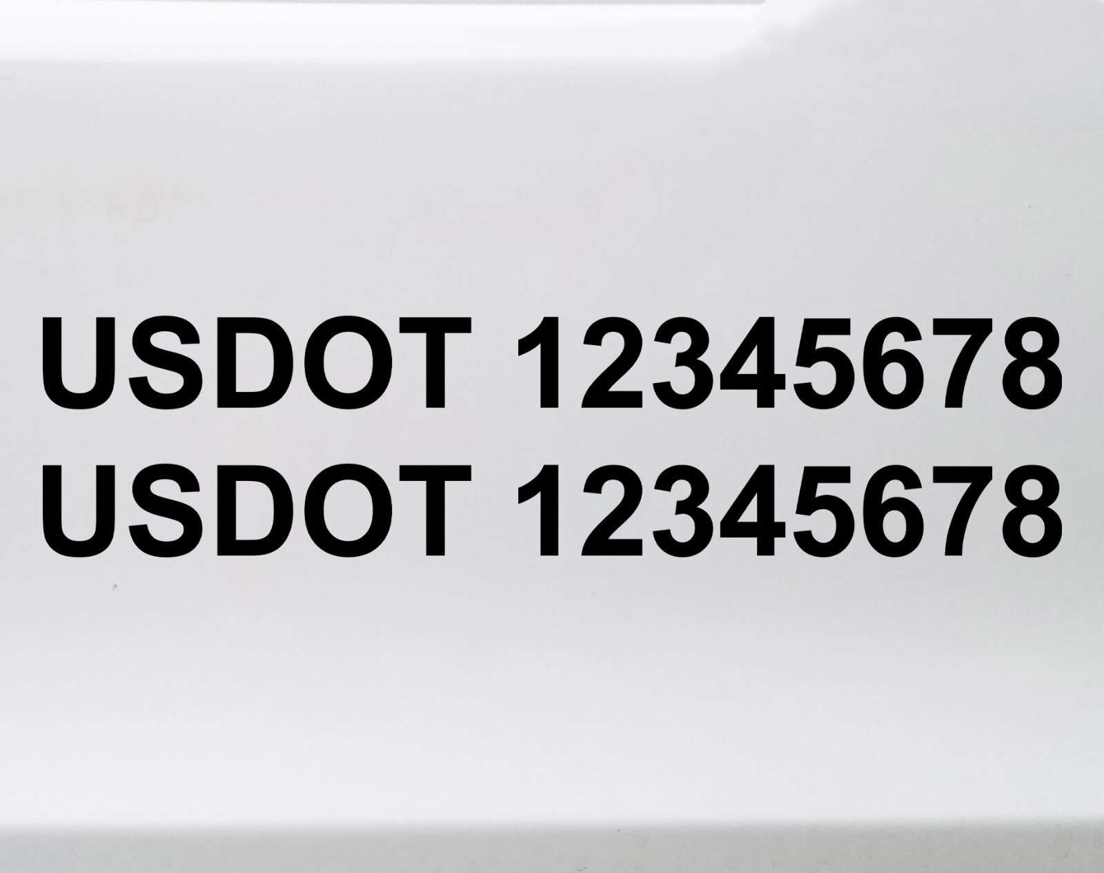 2-pack USDOT Number Vinyl Decals | Interstate Trucking US DOT | Die Cut Stickers