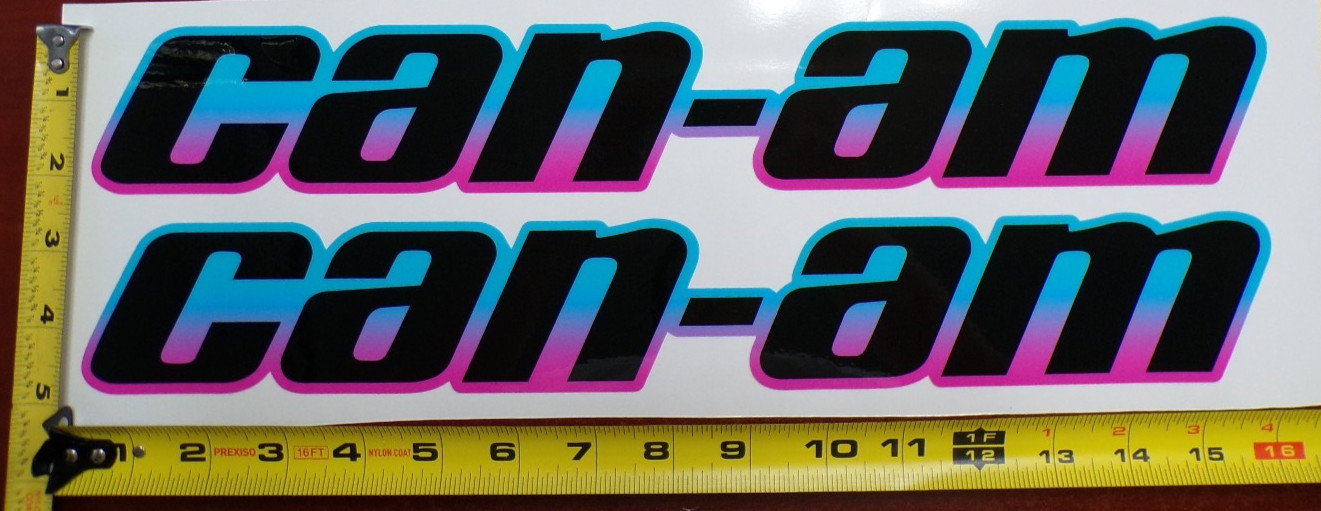 CAN-AM MAVERICK X3 R GRAPHIC DECAL STICKER USA MADE BLUE PINK GRADIENT THICK