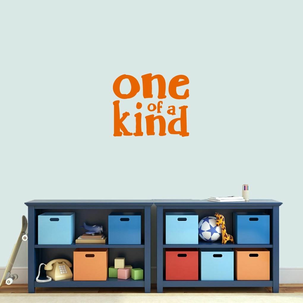 One Of A Kind Wall Decal – Kids, Nursery, Playroom, Classroom, Wall Sticker