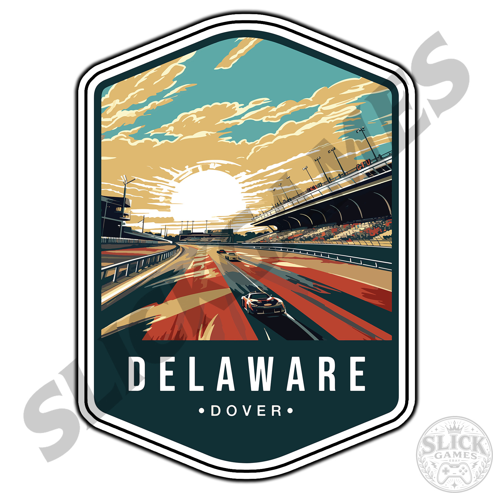 Dover Delaware Capital Travel Badge #1 Sticker Waterproof Vinyl Decal Die-Cut