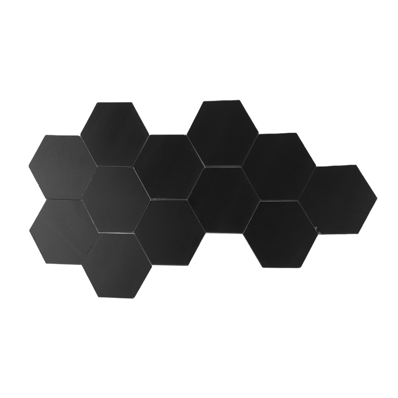 Exquisite Hexagon Mirror Stickers Pack of 12 Perfect for Christmas and Carnival