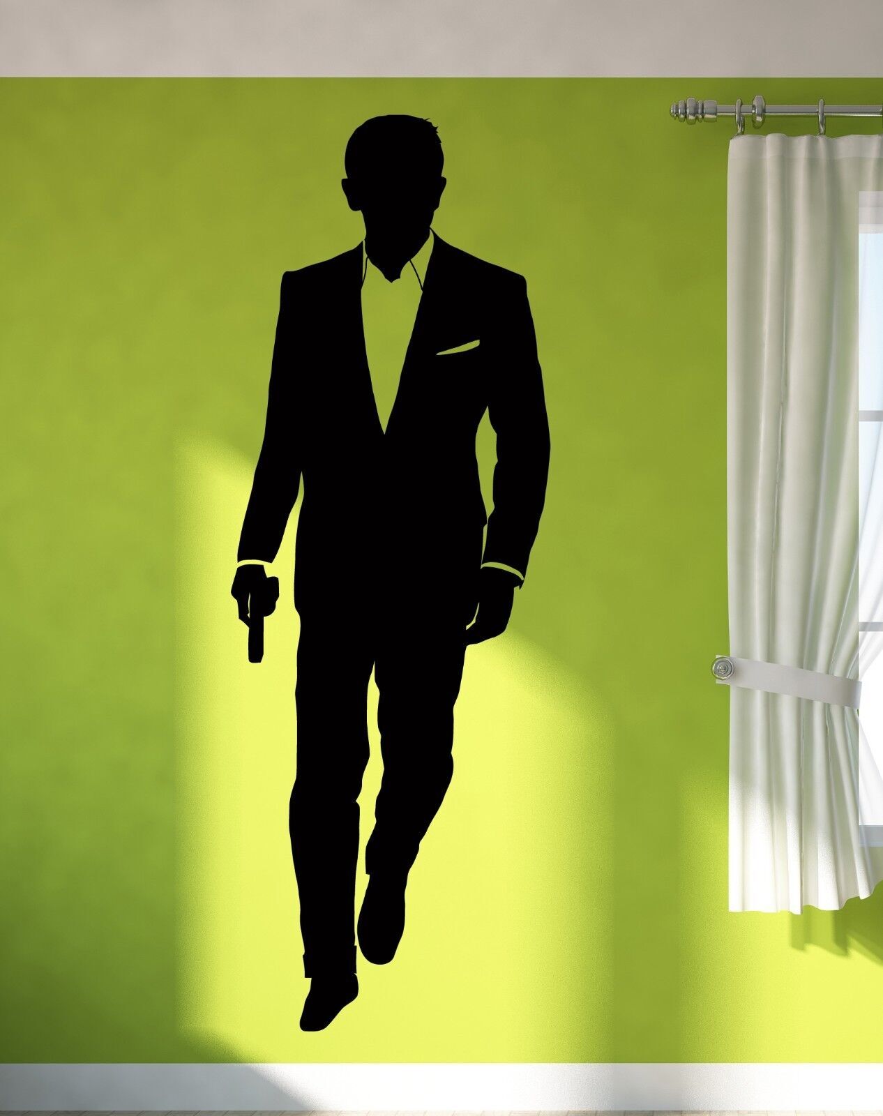 Wall Sticker Vinyl Decal James Bond Agent 007 CIA FBI Secret Agent (z1033m)