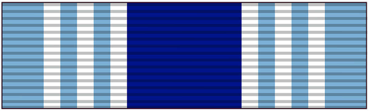 USAF Long Tour Overseas Service Ribbon Vinyl Decal 3 inches wide
