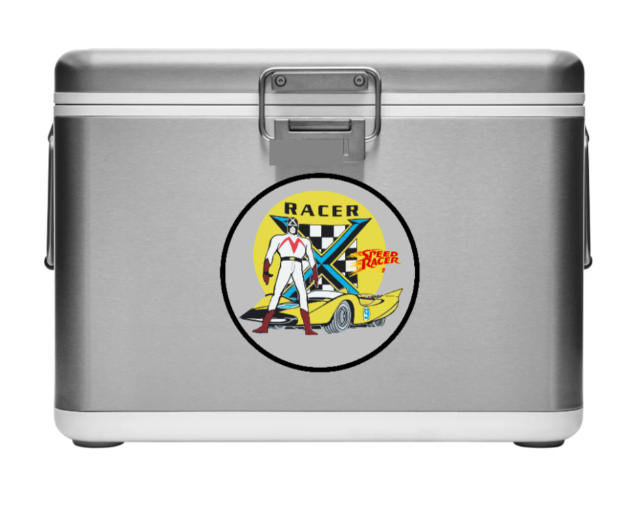 Speed Racer (Racer X Gray) – 4" Vinyl Decal Car Truck Window Laptop Cooler Bar