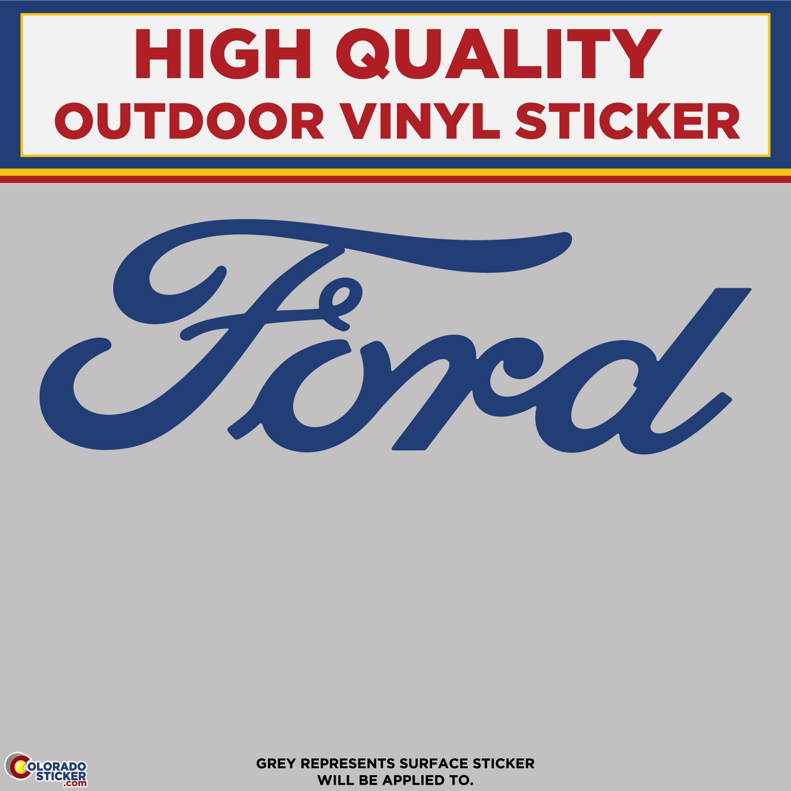 Ford Die Cut, High Quality Vinyl Stickers