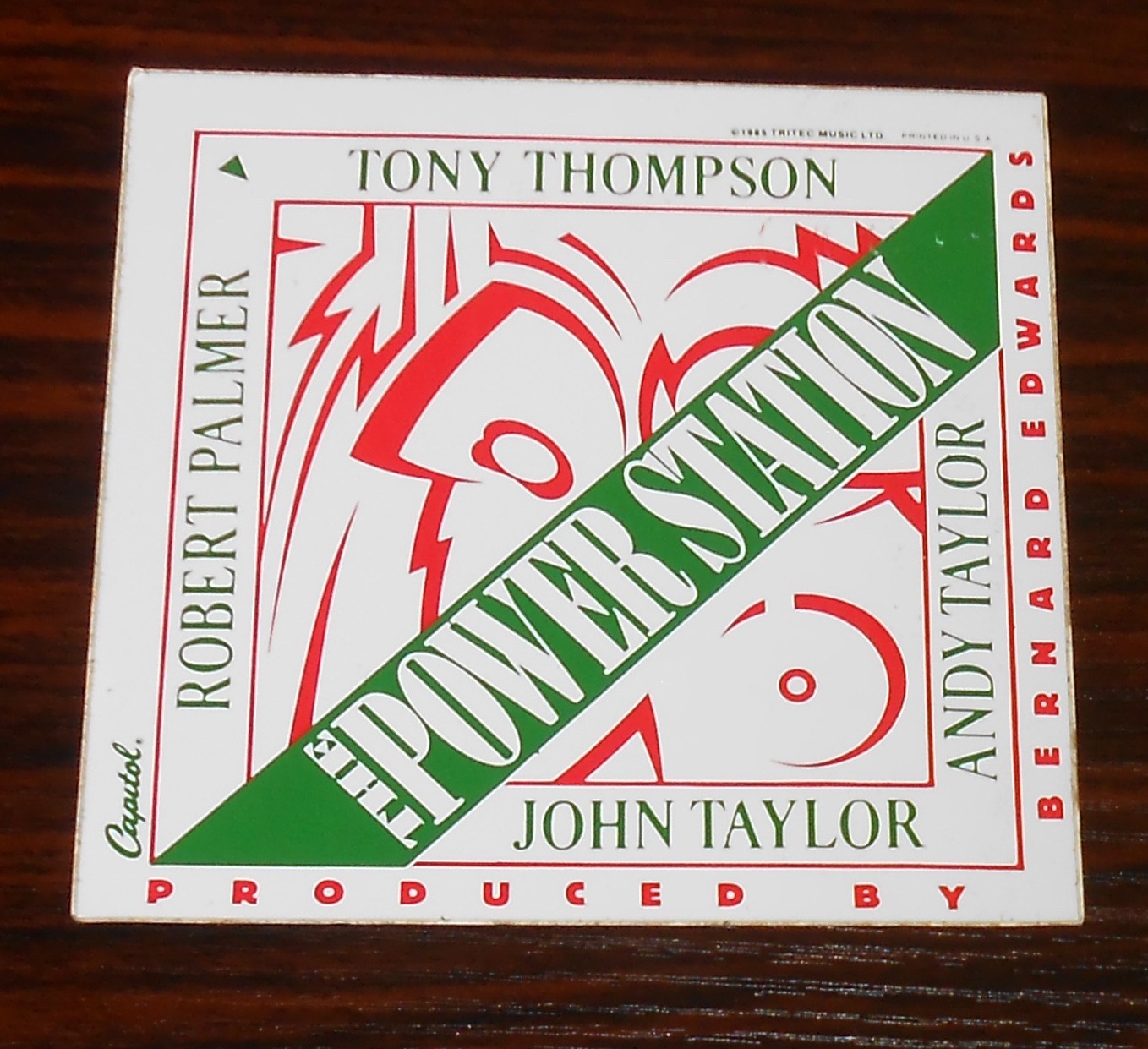 The Power Station 1985 Sticker 4×4 Tony Thompson John Andy Taylor Robert Palmer