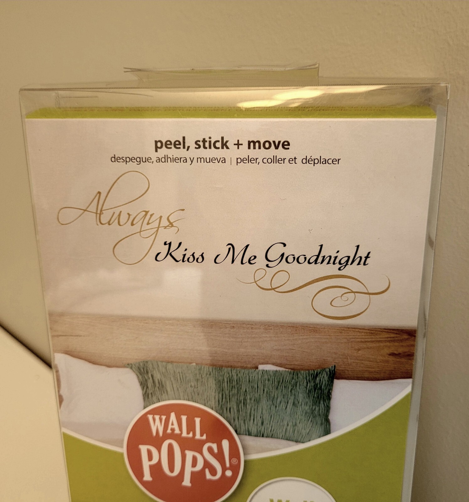Wall Pops • Always Kiss Me Goodnight • Peel And Stick Wall Decor Decal