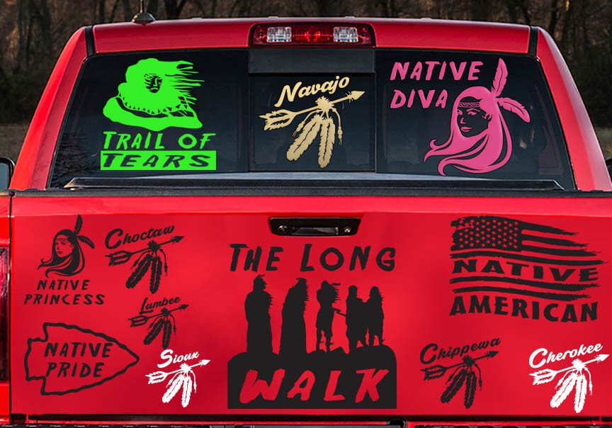 Native American The Long Walk Navajo Pueblo Hopi Zuni Indian sticker decal