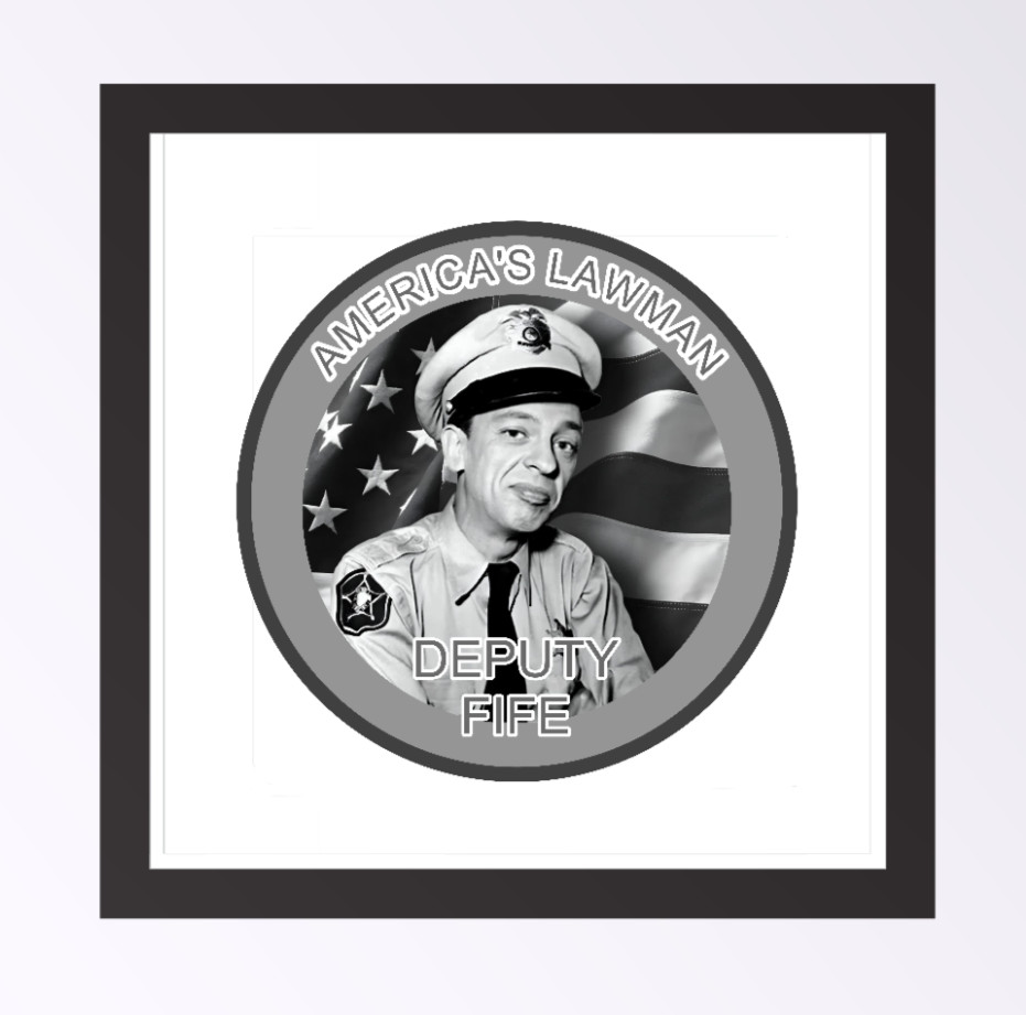 Andy Griffith Show (America's Lawman) – 4" Vinyl Decal Vehicle Cooler Laptop
