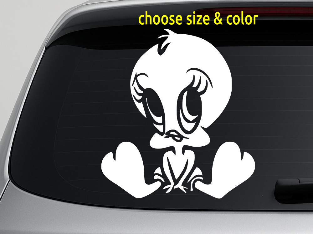 TWEETY BIRD Looney Tunes Vinyl Decal Window Wall Car Sticker CHOOSE SIZE COLOR