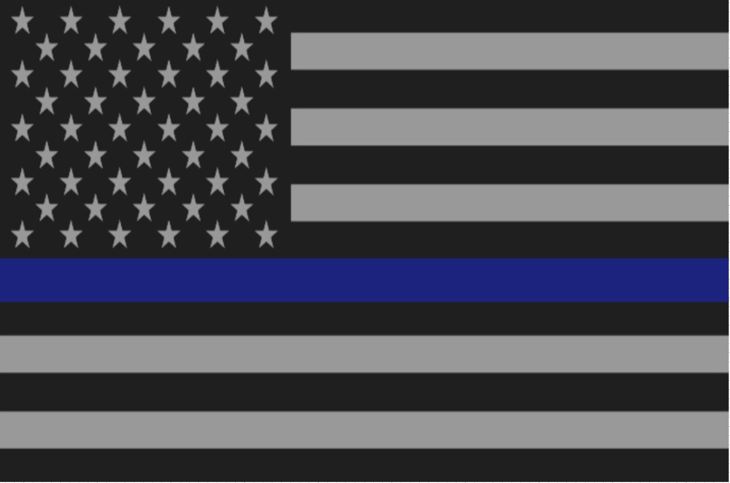 STICKER thin Blue line American flag dark subdued police Made in USA