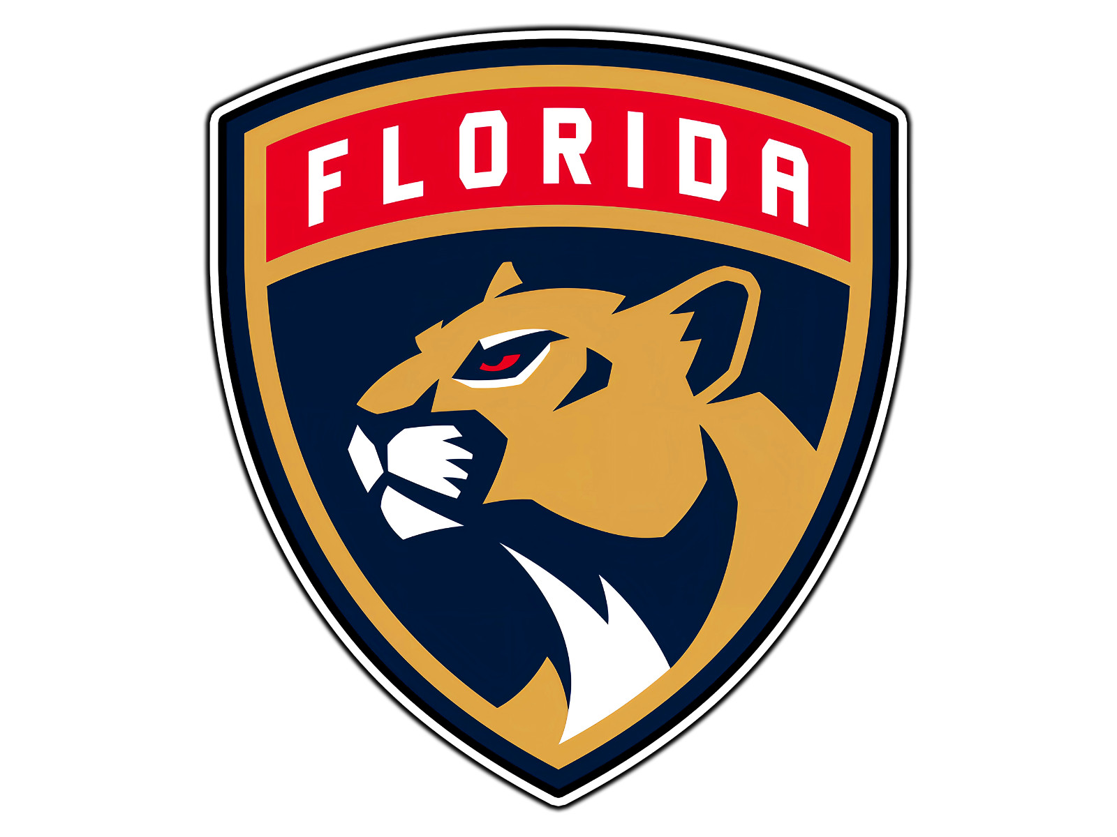 #112 Florida Panthers Logo NHL Hockey Waterproof Vinyl Sticker Decal Die-Cut