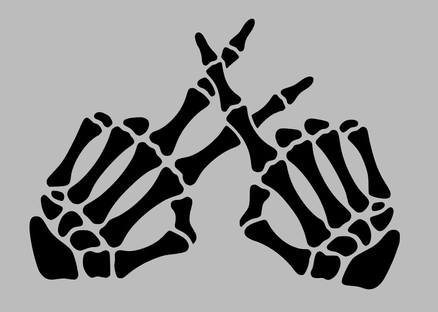Twenty One Pilots Skeleton Hands Stay Alive 21 symbol | Waterproof Vinyl Decal