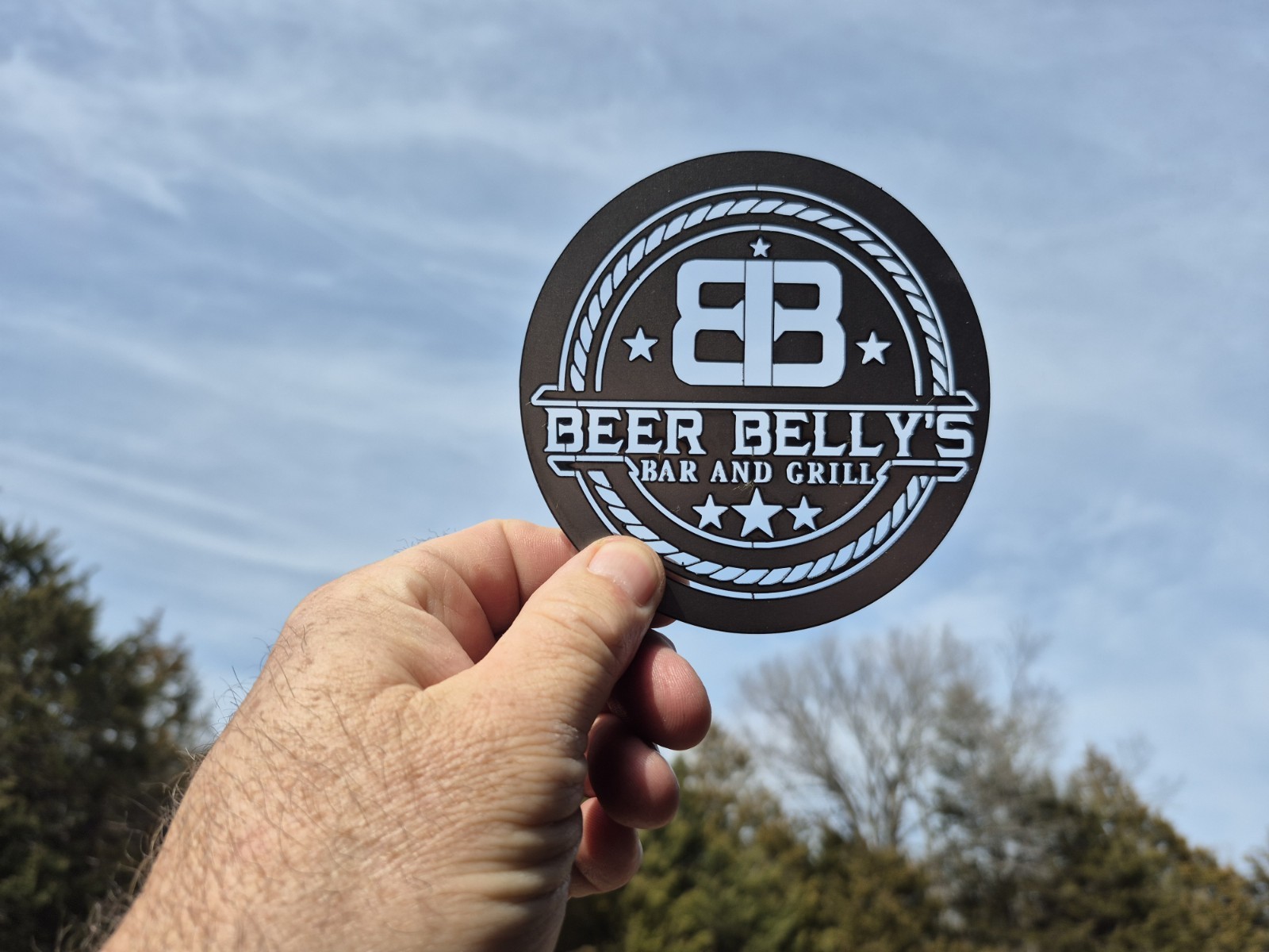 Custom 5" Metal cutout