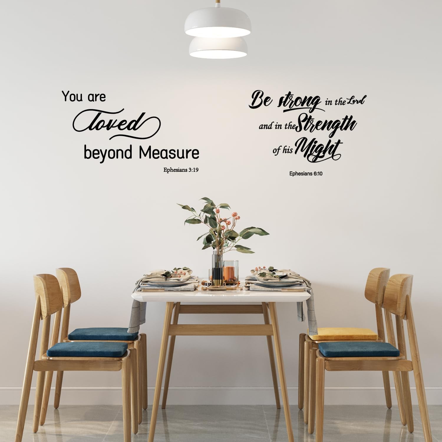 12 Pieces Bible Verse Wall Stickers, Inspirational Quote Wall Decals, Religious