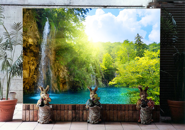 3D River Scenery 9 Wall Paper Wall Print Decal Wall Deco Indoor Wall Murals Wall