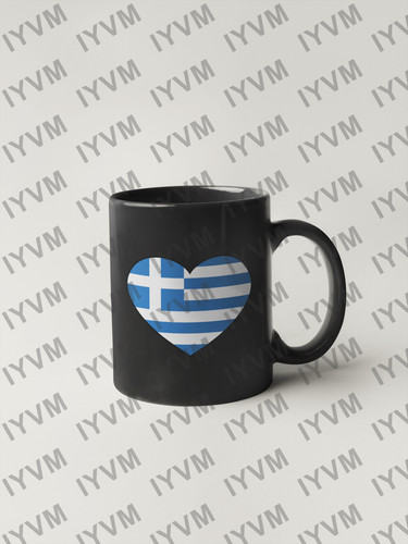 Greece Flag Heart Sticker Decal