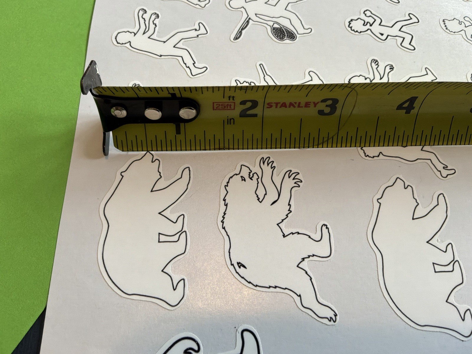 Sasquatch & Zombies RC Scale Hobby Notebook Pre-Cut Decal Set Of 33 1"x1 1/2"