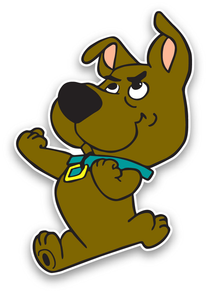 Scrappy doo sticker decal 5"x4" scooby doo