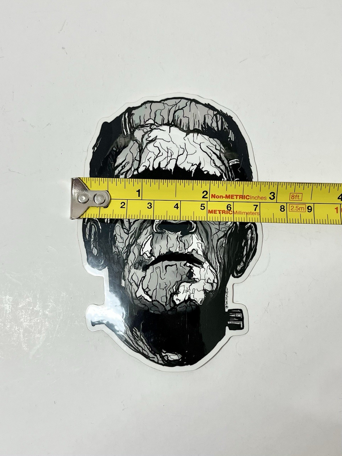Frankenstein Monster Sticker Horror Art Gothic Decor Decal 4”