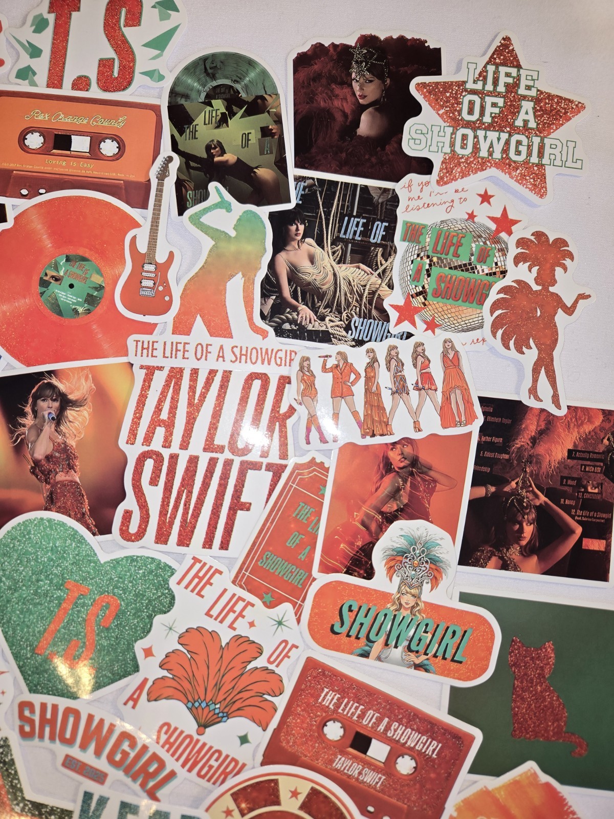 50pc Taylor Swift Stickers "Life of A Show Girl"