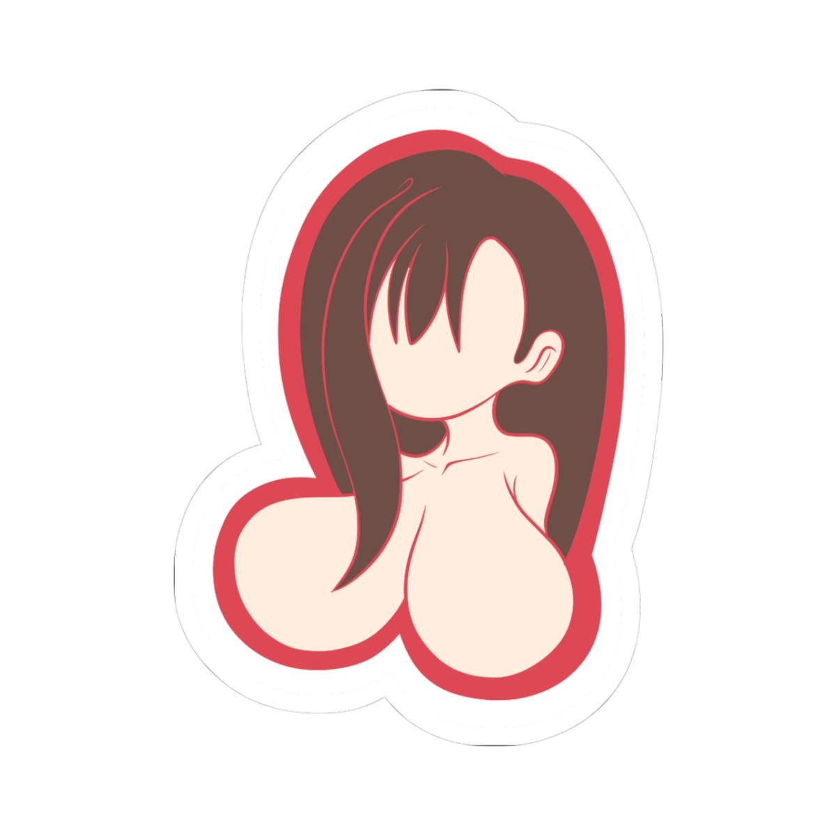 Anime Bust Illustration Sticker | Kiss-Cut Sticker