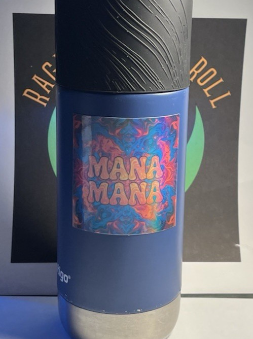 Mana mana – Vinyl Sticker – Rainbow Foil – Indoor/Outdoor/Dishwasher – 2.5"
