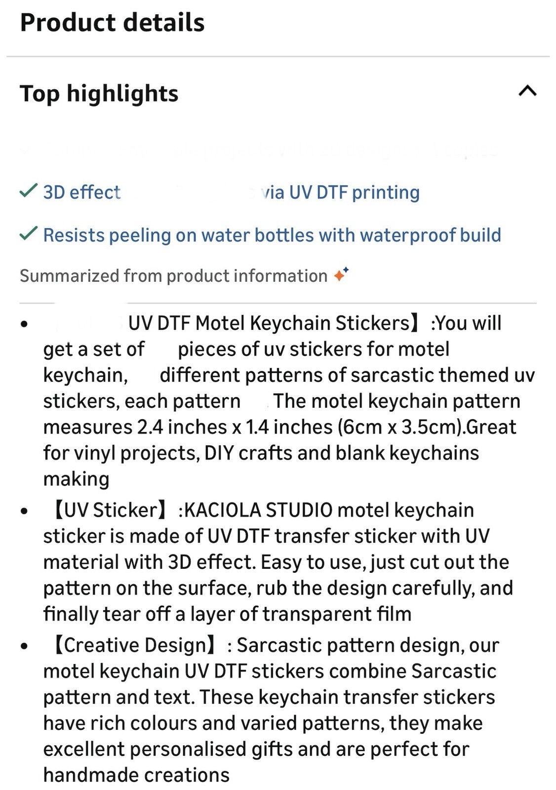 Sarcastic UV DTF Transfer Stickers Black Writing #3 New, Humor Waterproof Decal