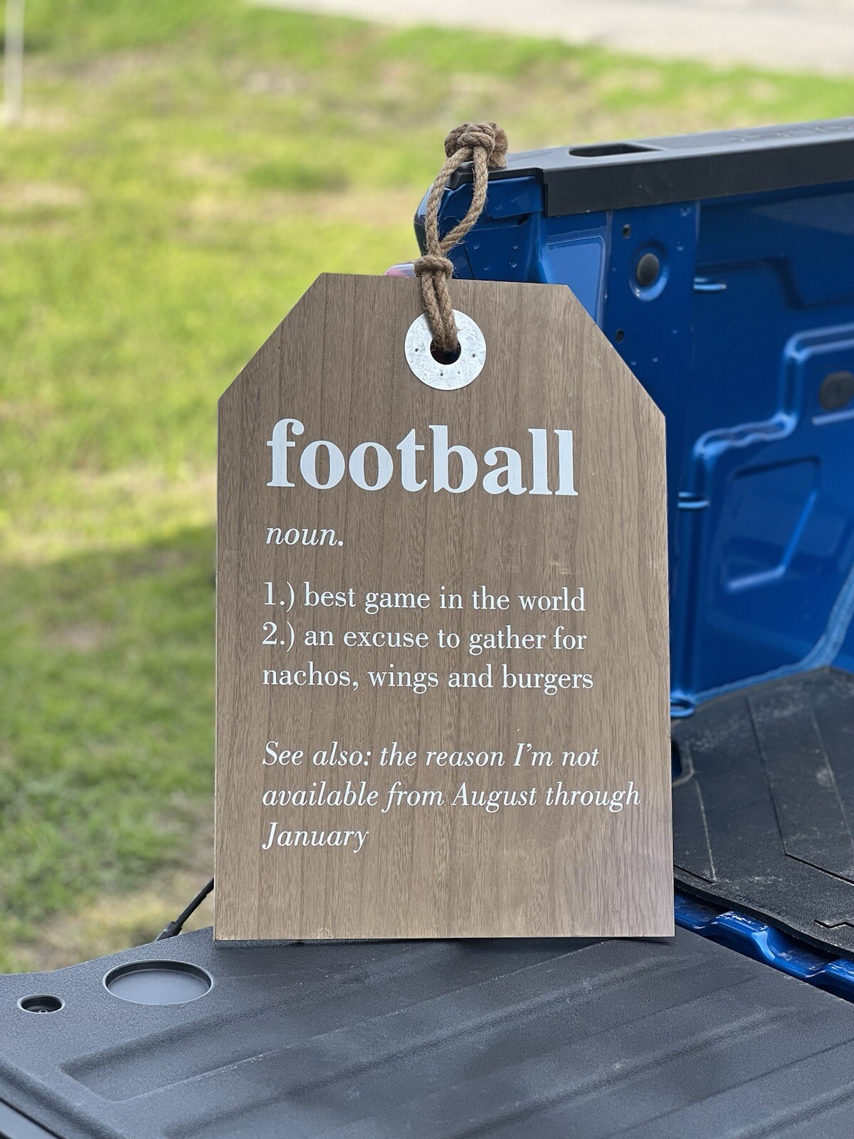 FOOTBALL SIGN DECOR
