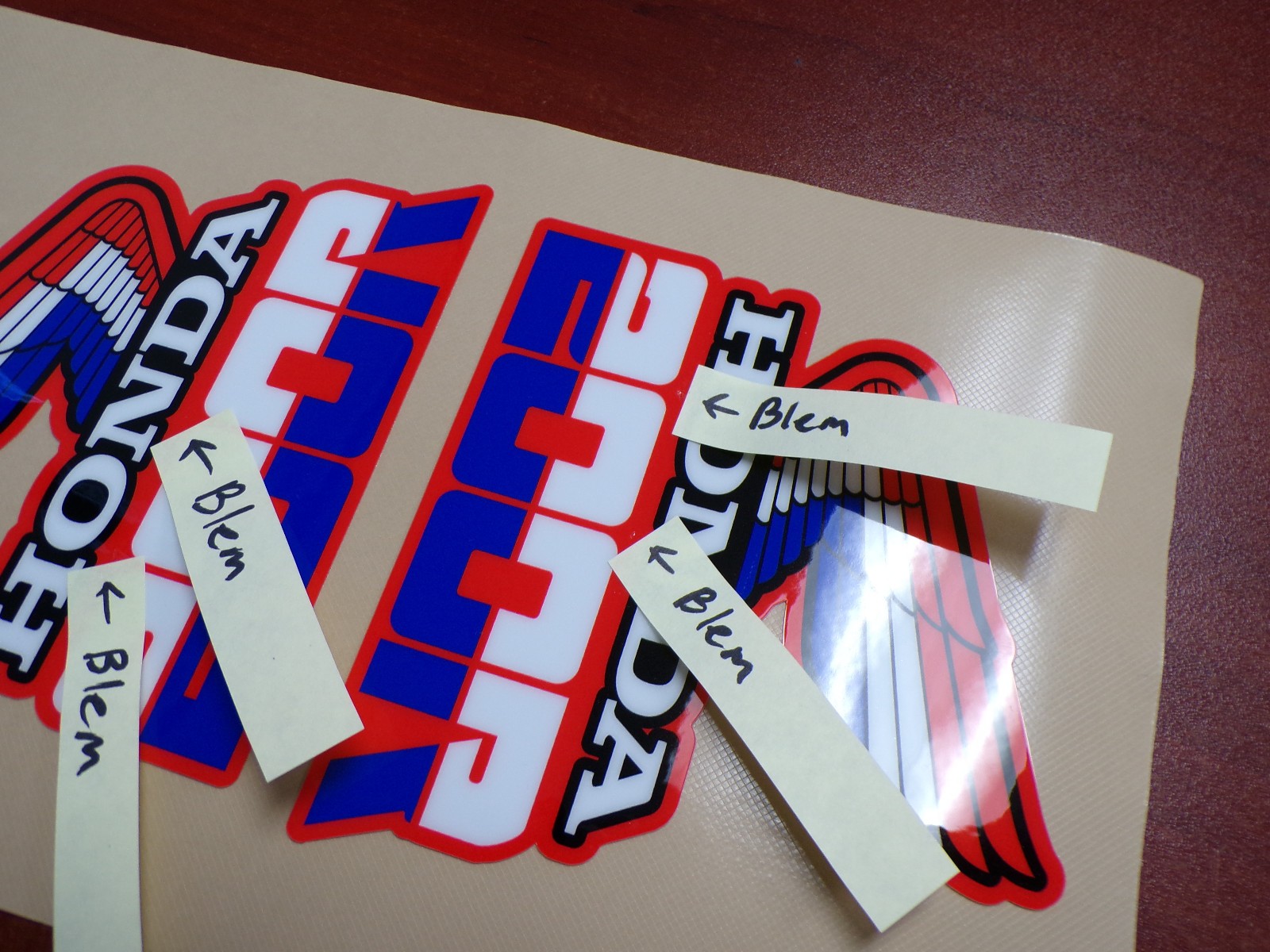 HONDA 200R FUEL TANK GASTANK DECAL FUELTANK MADE IN AMERICA USA STICKER *BLEM*