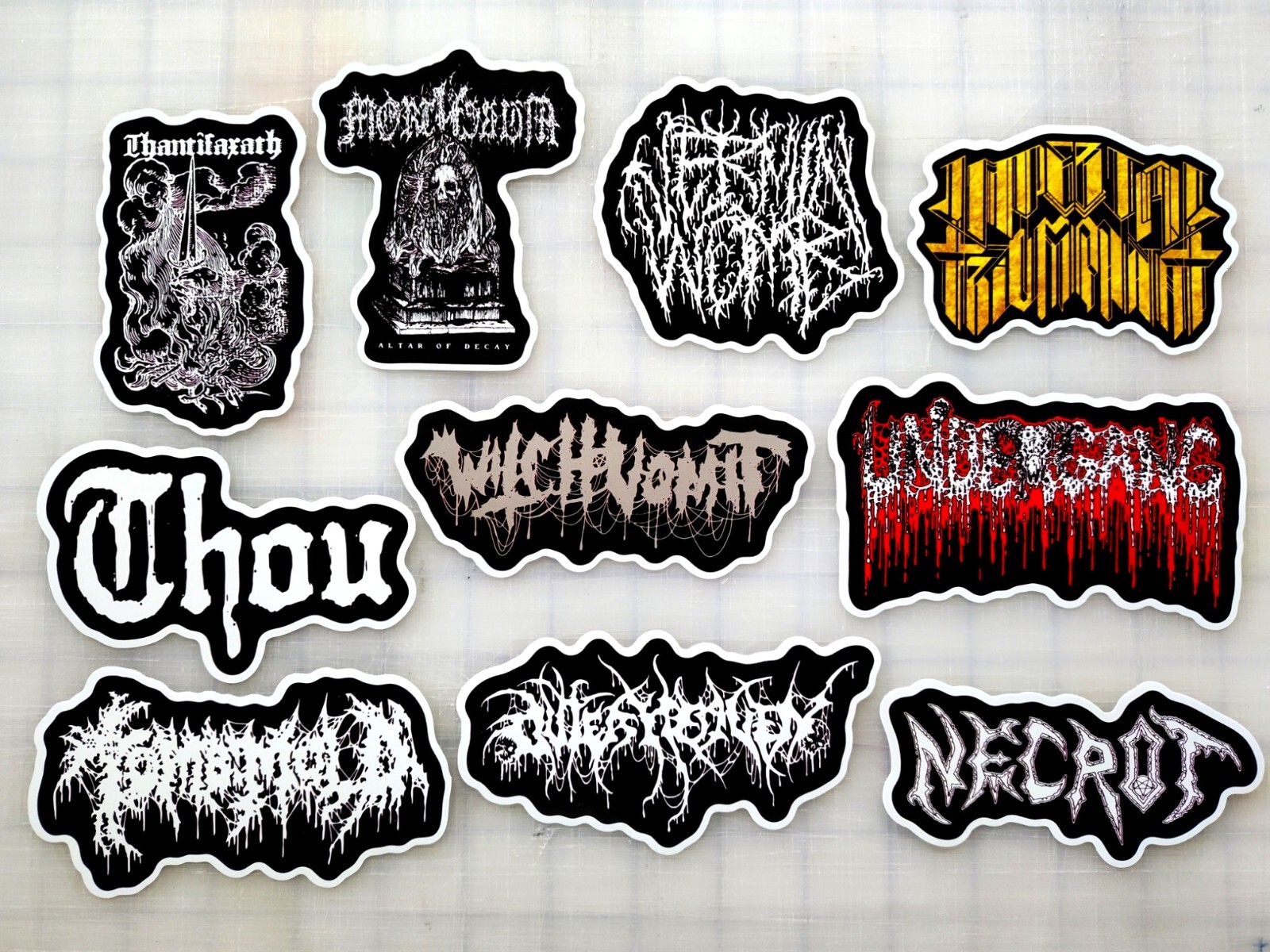 Voidgrind Vinyl Sticker Lot (10 Stickers) death metal doom grindcore black crust