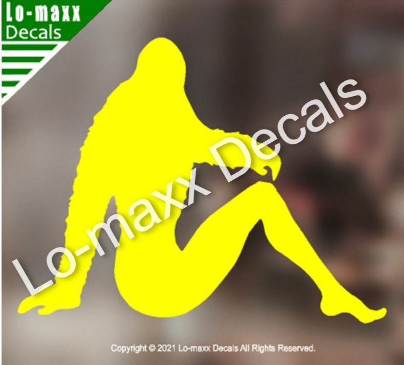 Bigfoot Sasquatch Mudflap Girl Superior Quality Unique Die Cut Vinyl Decal Art