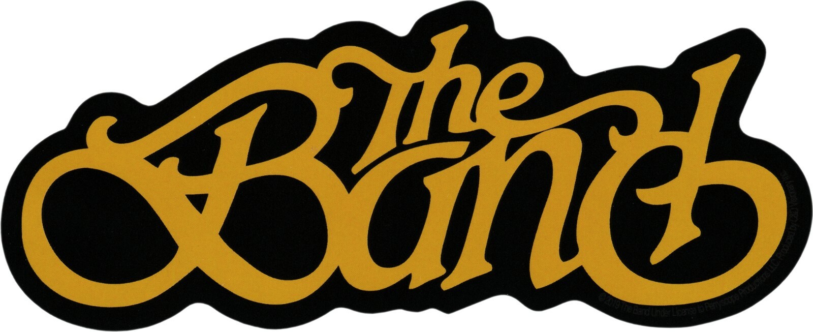 Sticker – The Band Yellow Logo 1960s 1970s Americana Rock Music 6" Decal #5851