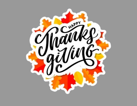 Happy Thanksgiving Decoration Die Cut Glossy Fridge Magnet