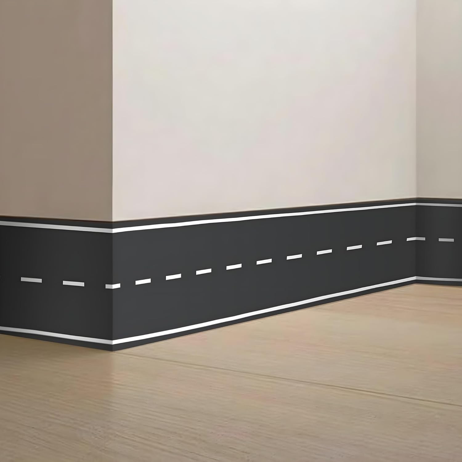 Kids Room 140 Inch Road Wall Decals – Easy to Apply and Removable Vinyl Stickers