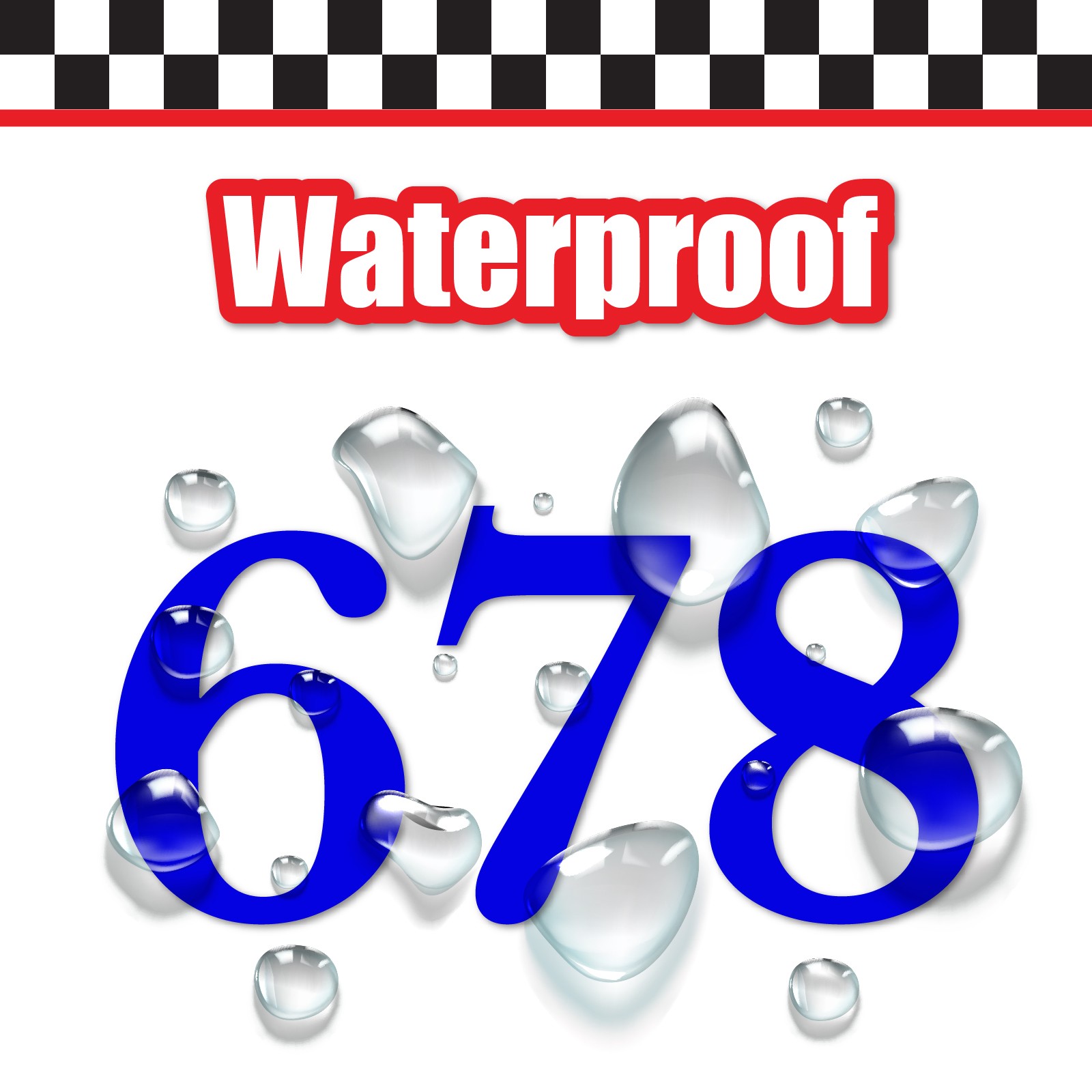 3x 3 Digit Custom Single Number Stickers Decal Locker Door Mailbox Libre