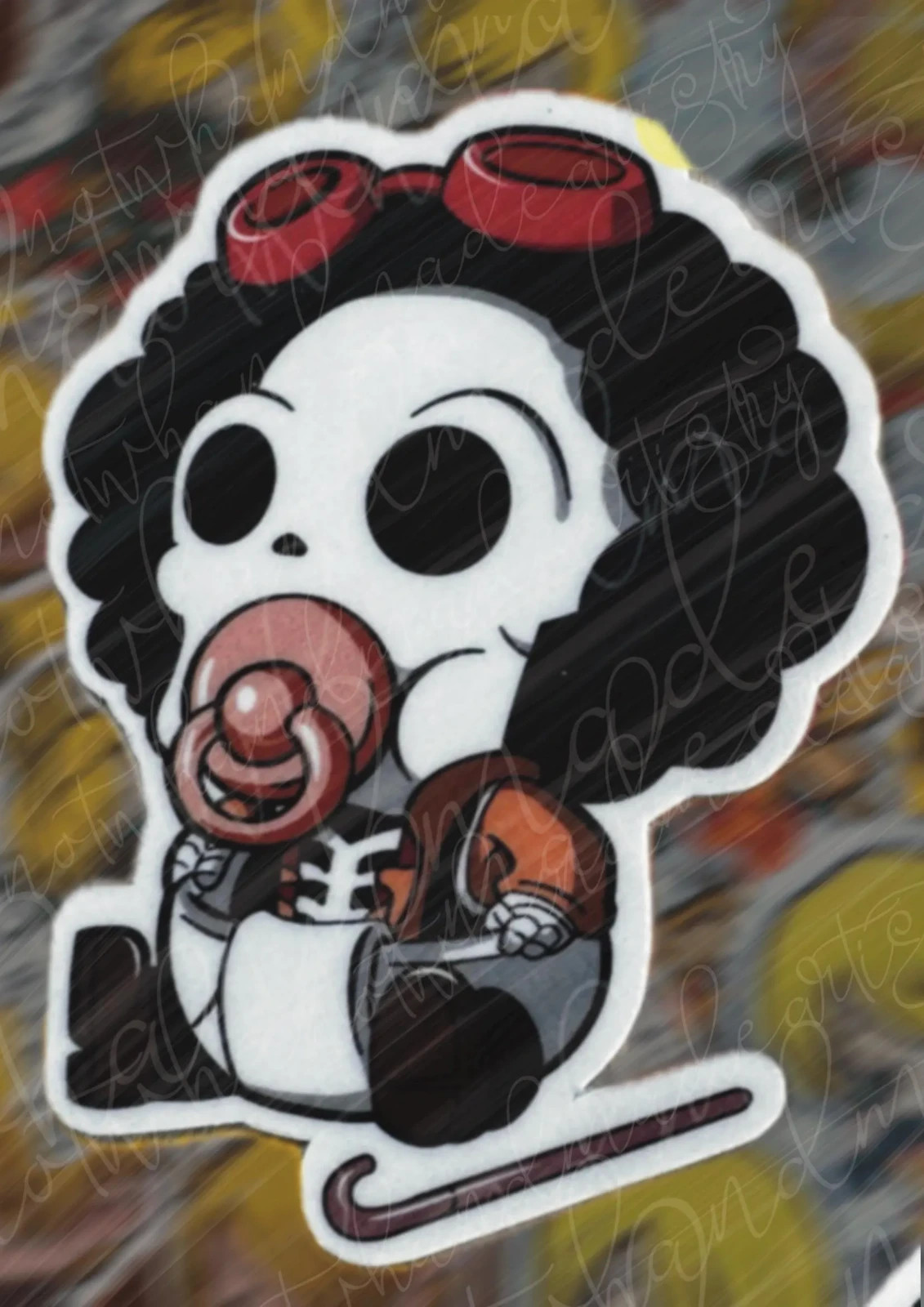 One Piece Pirates Brooke Weatherproof Stickers
