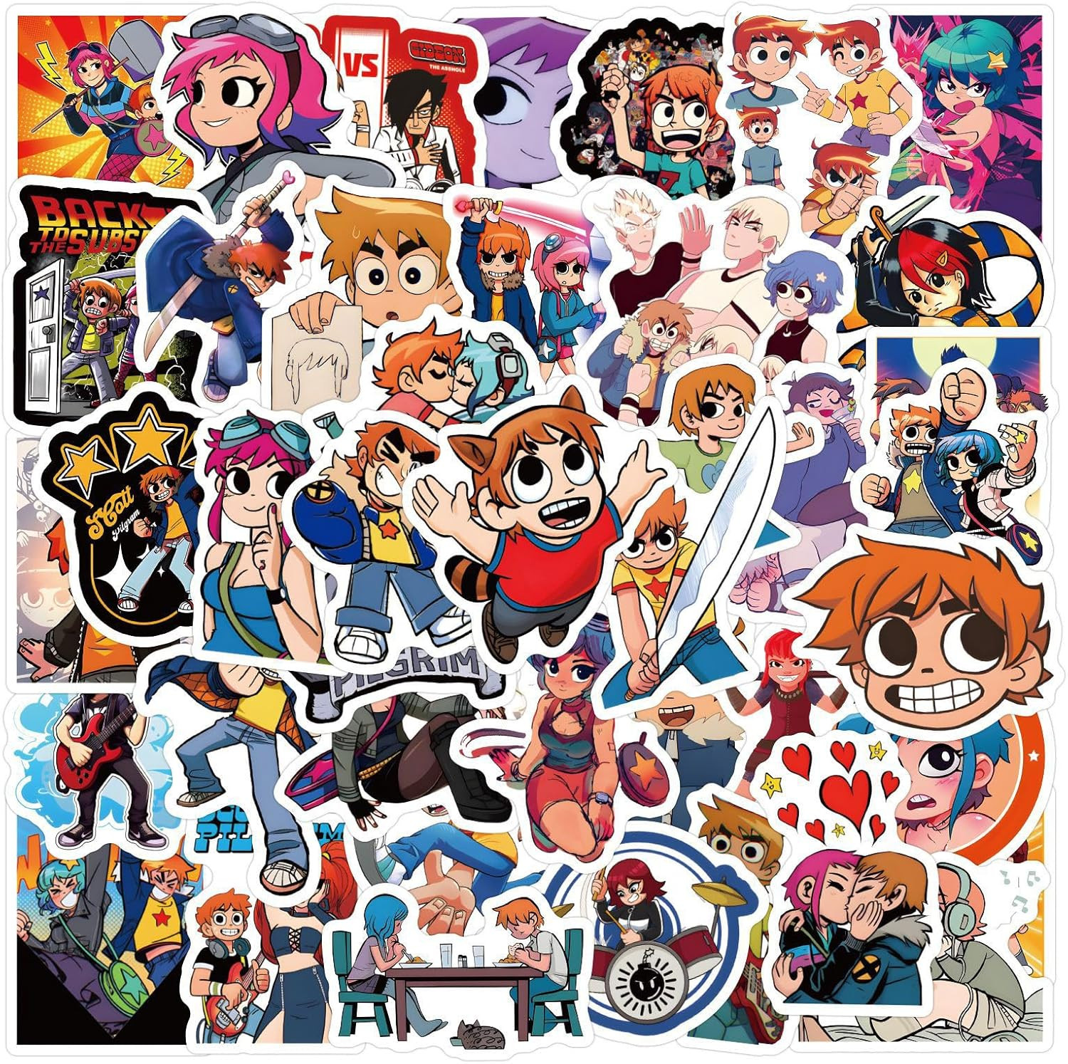 55PCS Waterproof Vinyl Stickers for Kids Teens Adults, Decals for Various Uses