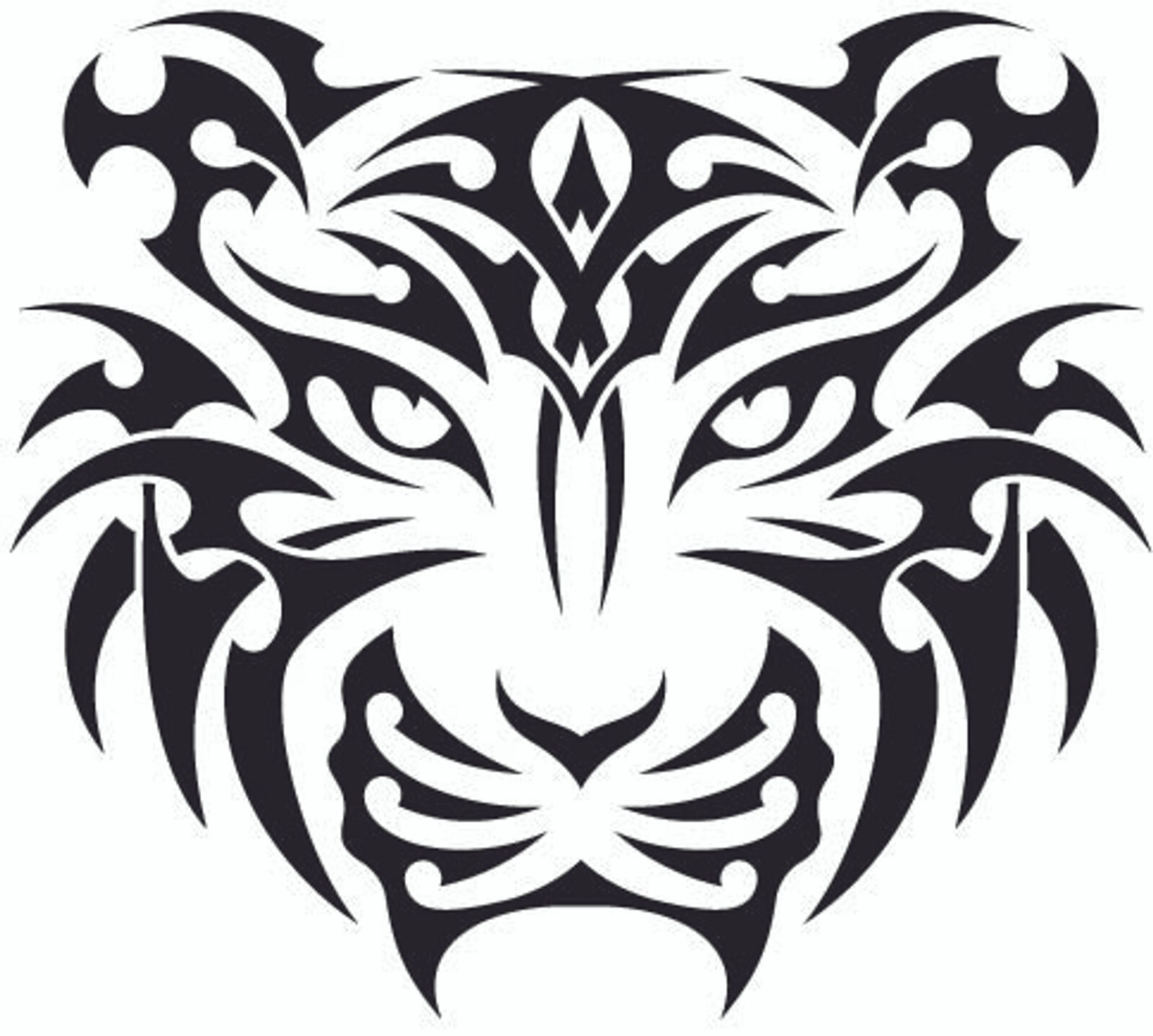 Vinyl Decal for Window – Tiger, Various Sizes & Colors