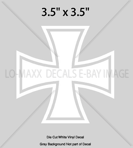 Iron Cross German Military Emblem Aircraft Fighter Bomber Insignia Decal Sticker