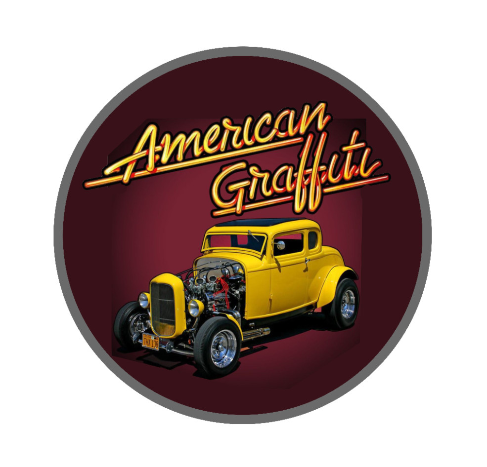 Car Classics – American Graffiti 1932 Ford Deuce Coupe 4" Vinyl Decal Handmade