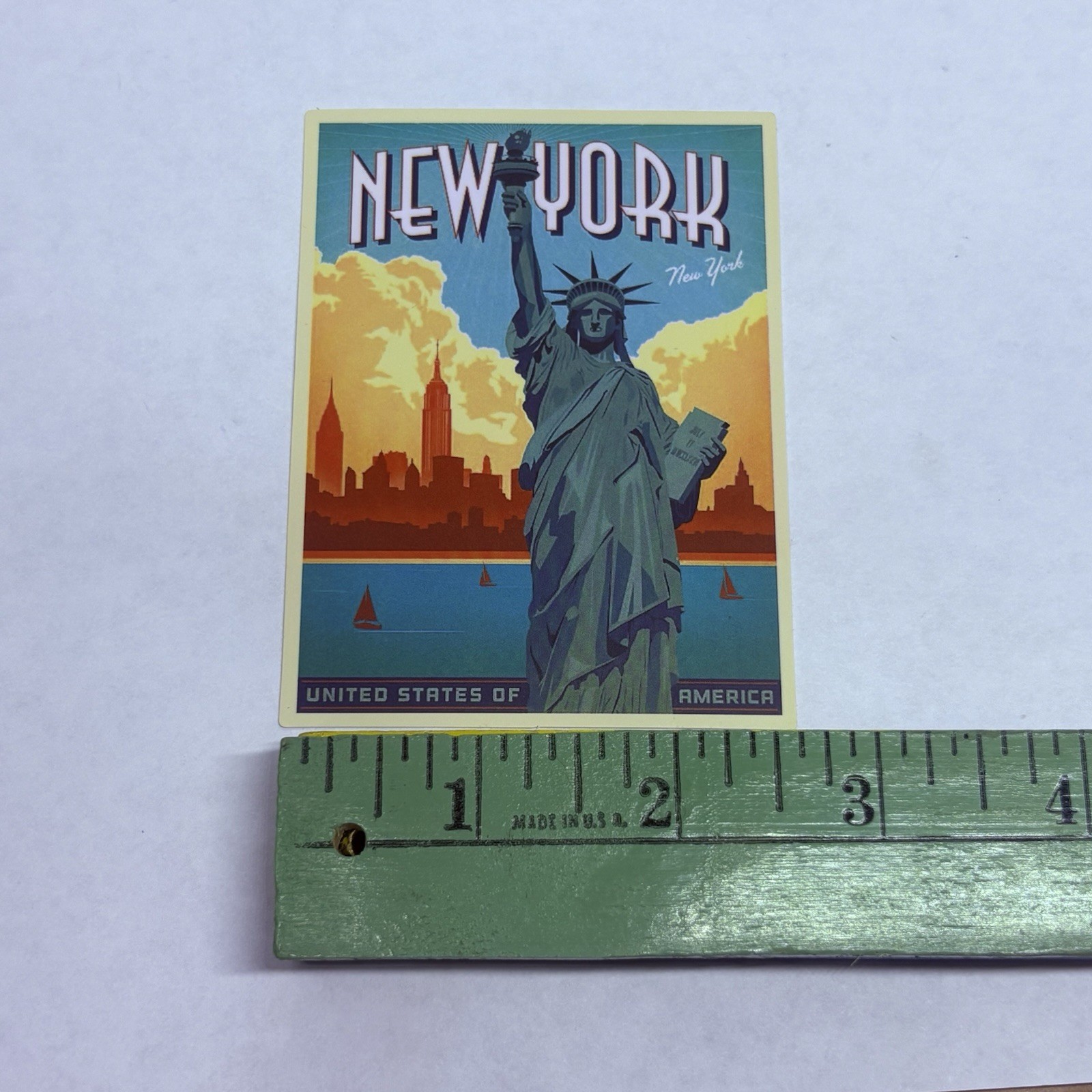 New York City Sticker Statue Of Liberty Decal Vinyl USA Travel Souvenirs P2
