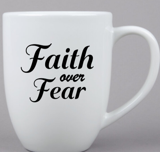 Faith Over Fear Vinyl Decal Bumper Sticker Car Truck Window Mirror Home Decor