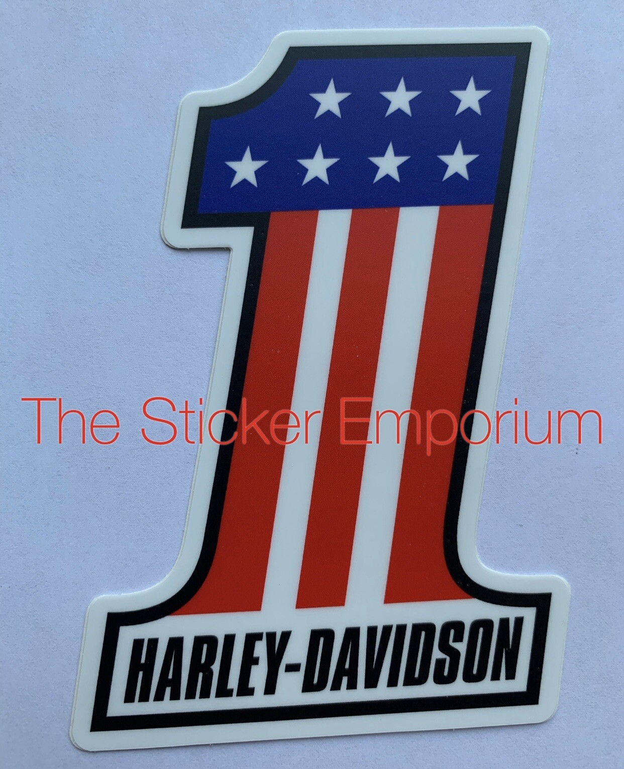 Vintage Style HD Motorcycle Sticker Helmet Tank Toolbox Car Retro Patch Decal
