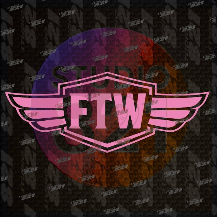 FTW winged Emblem Forever Two Wheels decal sticker