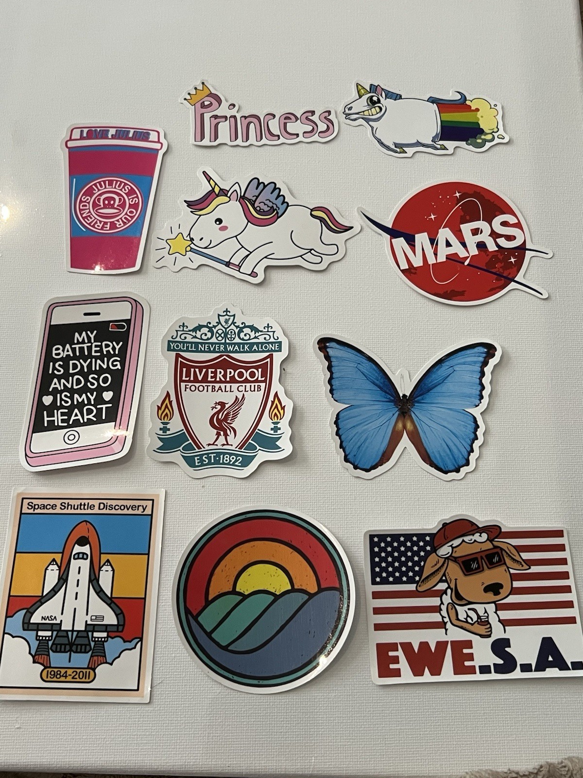 Vinyl Sticker Lot Multicolor Water Resistant Animals Nature Disney Inspirational