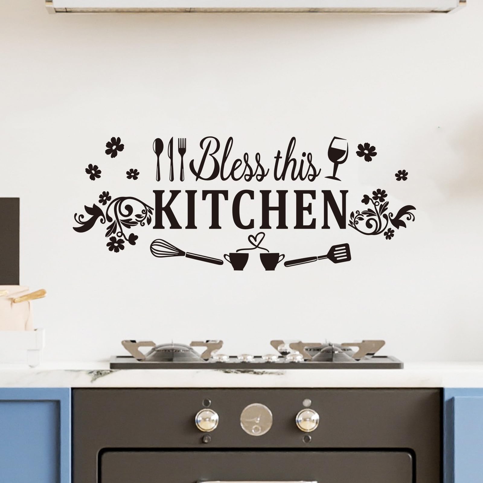Family Quotes Wall Stickers for Kitchen: Inspirational Home Vinyl Art Wall De…