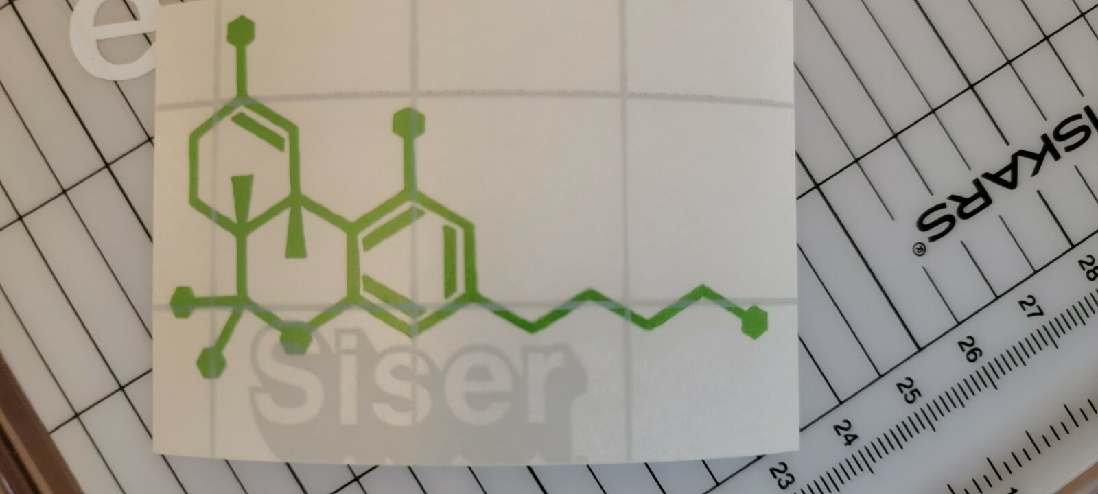 THC Molecule weed Cannabis Vinyl Decal Sticker 420 Marijuana pot