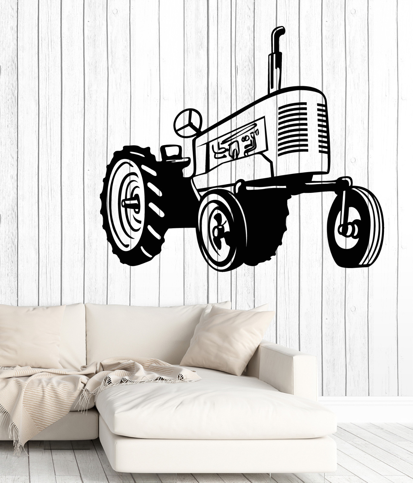 Wall Decal Tractor Machine Farm Work Building Home Interior Decor z4705